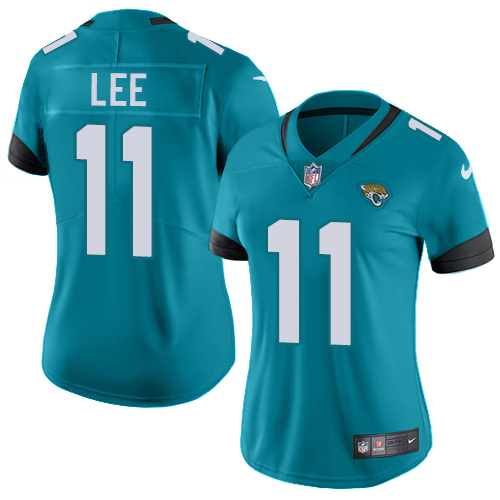 Nike Jacksonville Jaguars 11 Marqise Lee Teal Green Alternate Women Stitched NFL Vapor Untouchable Limited Jersey